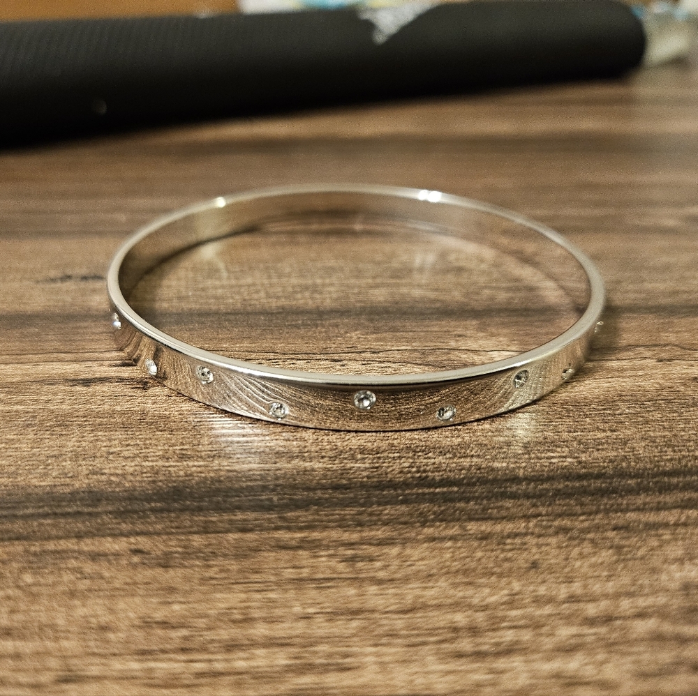 Swarovski Silver Bangle Bracelet